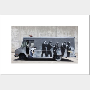Banksy Swat Team Surprise Boy Posters and Art